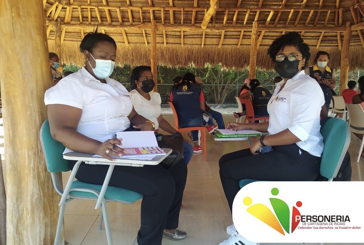 La Personería de Cartagena acompaña las jornadas de suscripción de contratos que realiza la oficina de Gestión de Riesgos del Distrito