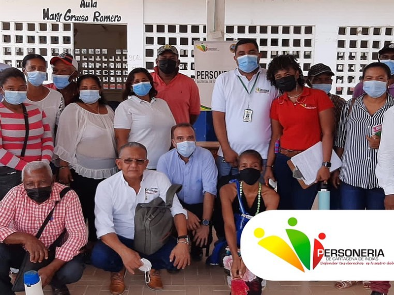 LA PERSONERÍA DISTRITAL DE CARTAGENA CON LOS DELEGADOS EN COMUNIDAD Y SERVICIOS PÚBLICOS